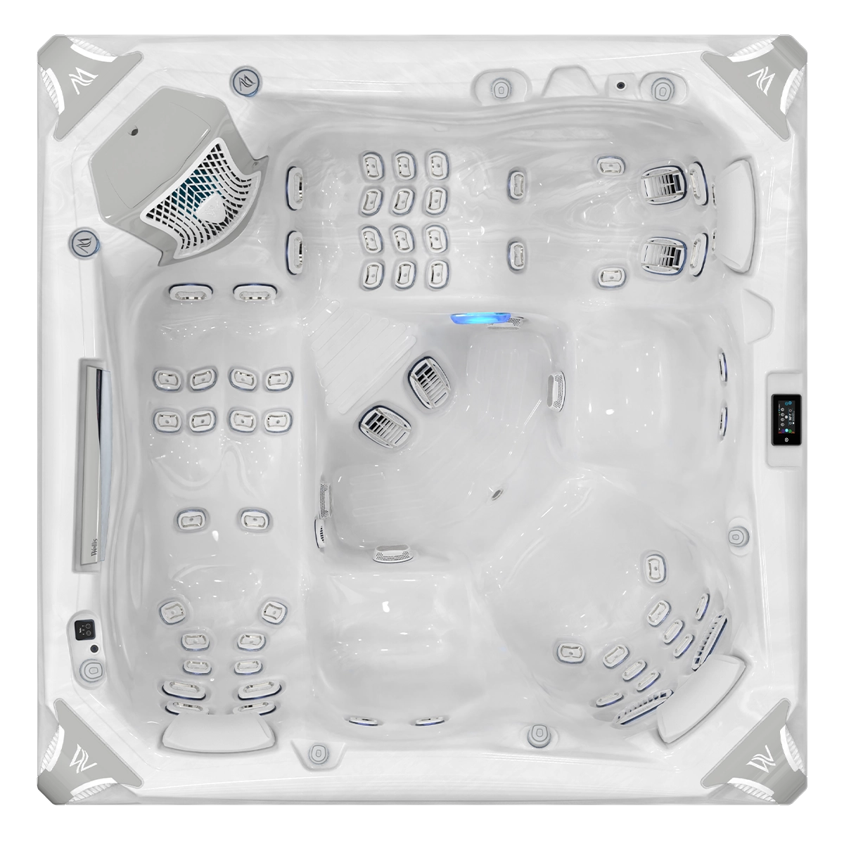 Wellis Everest Life hot tub top view