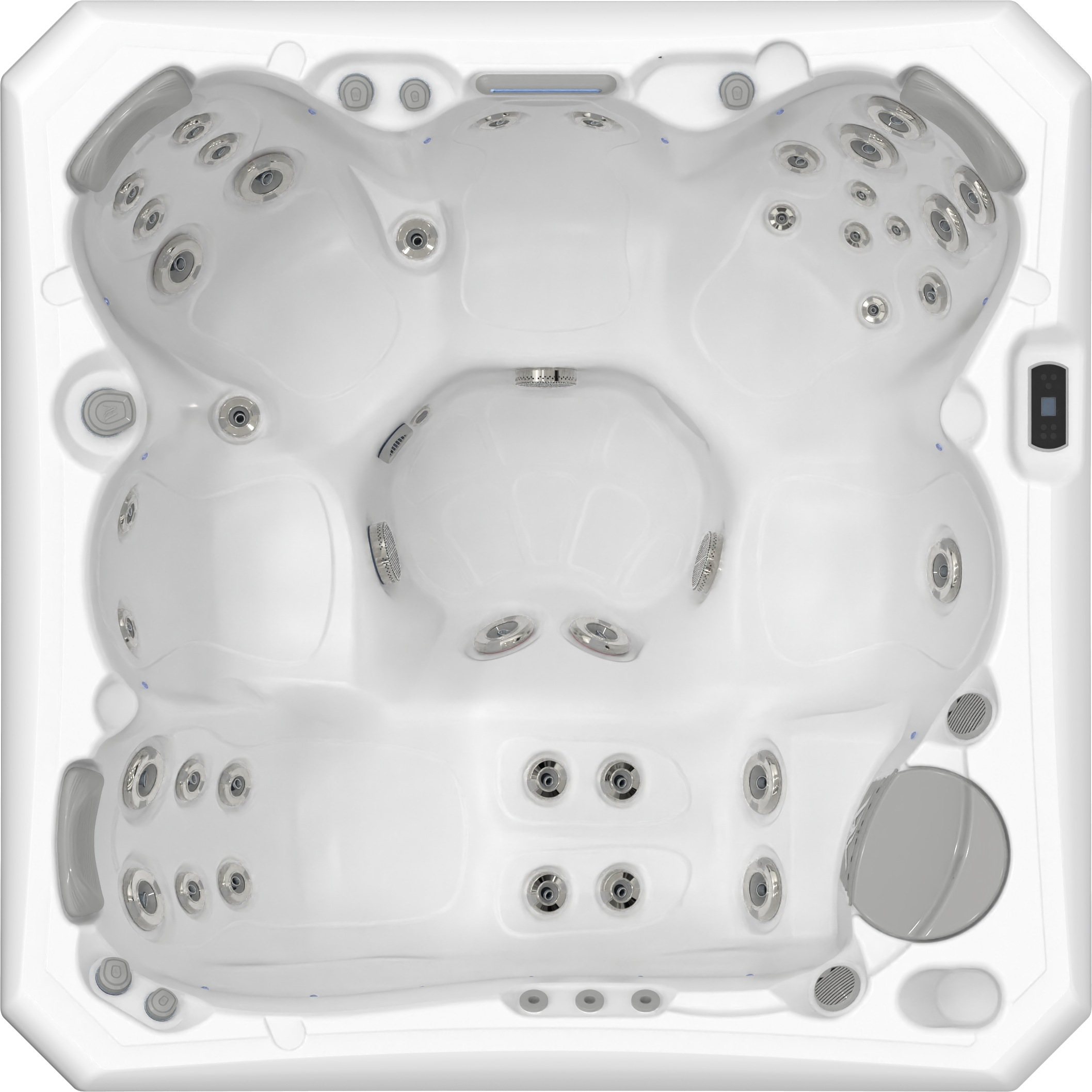 Wellis Malaga life hot tub top view
