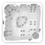 Wellis Palermo hot tub top view ice white