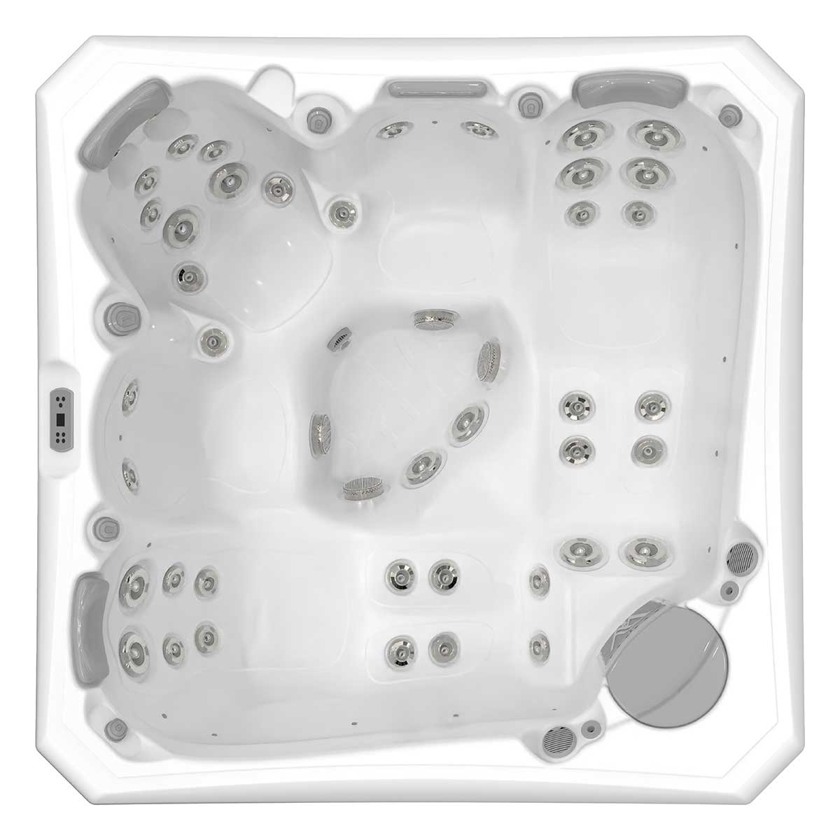 Wellis Palermo hot tub top view ice white