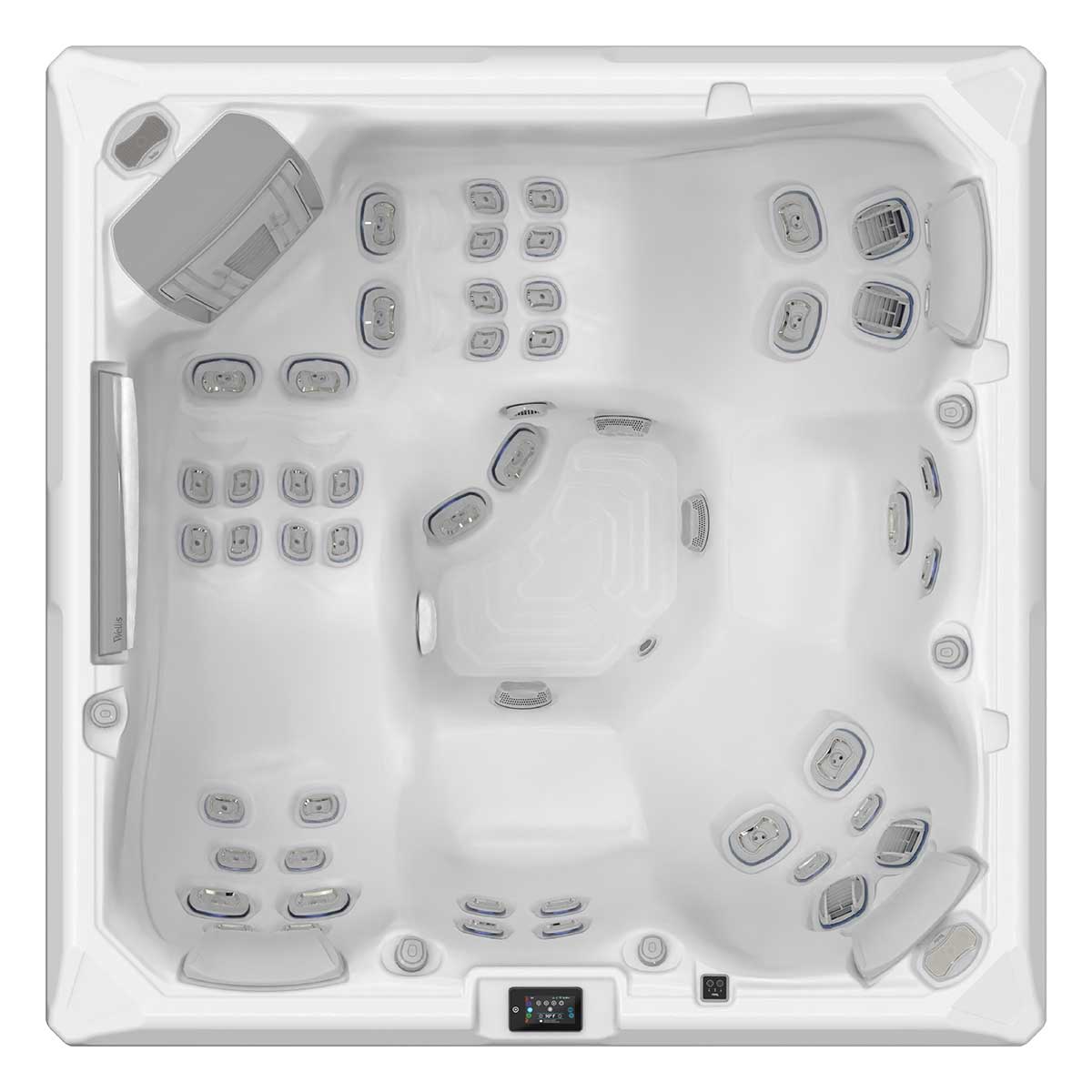 Wellis makalu life hot tub top view